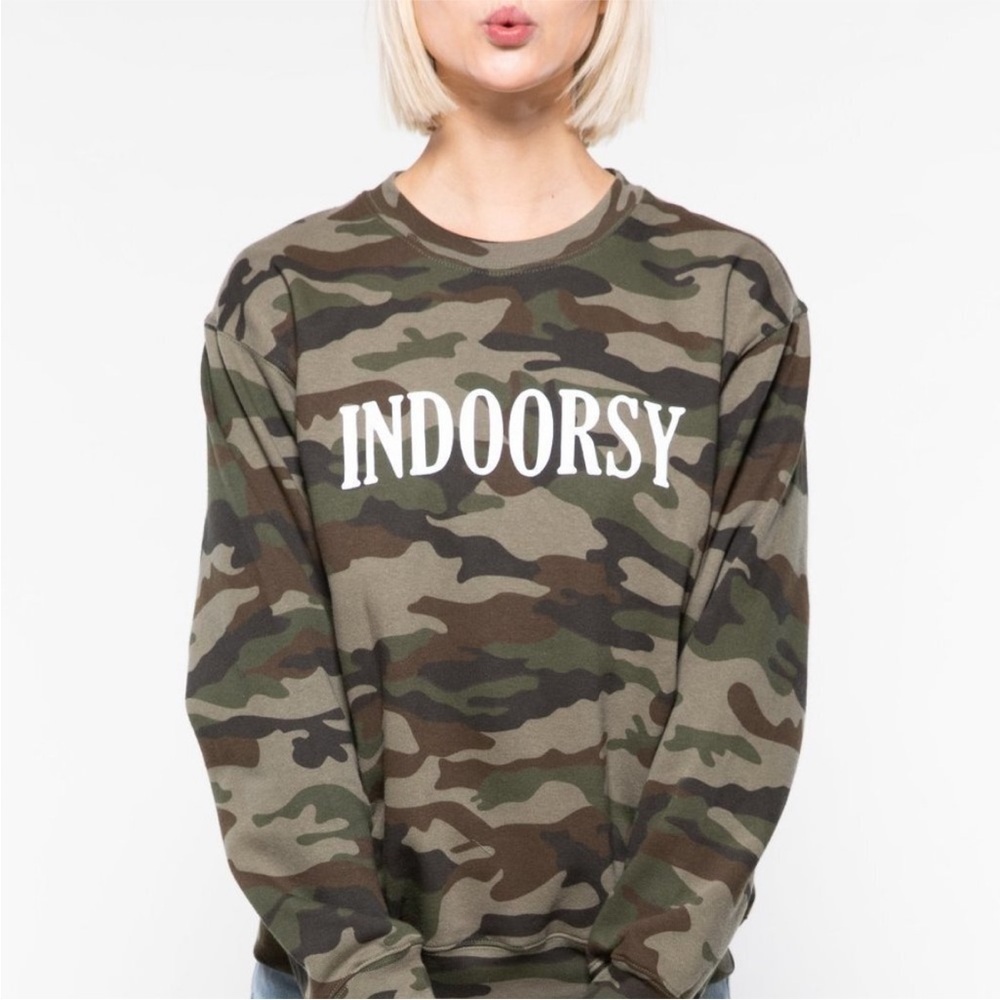 New Suburban Riot Nordstrom Indoorsy Camouflage Lightweight Graphic Sweatshirt